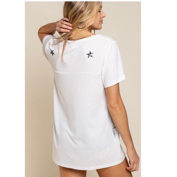 NWT POL American Flag Tee Shirt - Picture 5 of 9